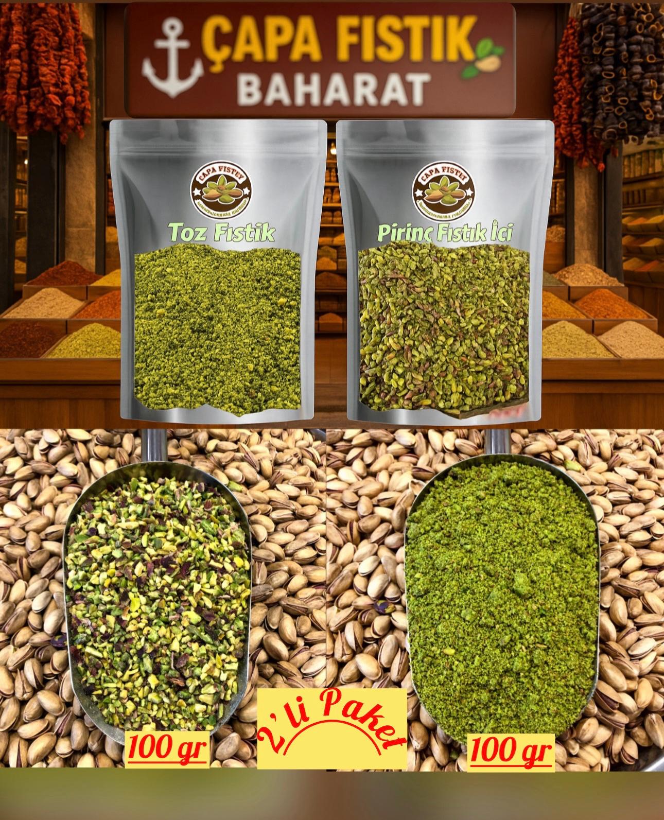 Fıstık İçi (100gr - 100gr)  Antep Fıstığı