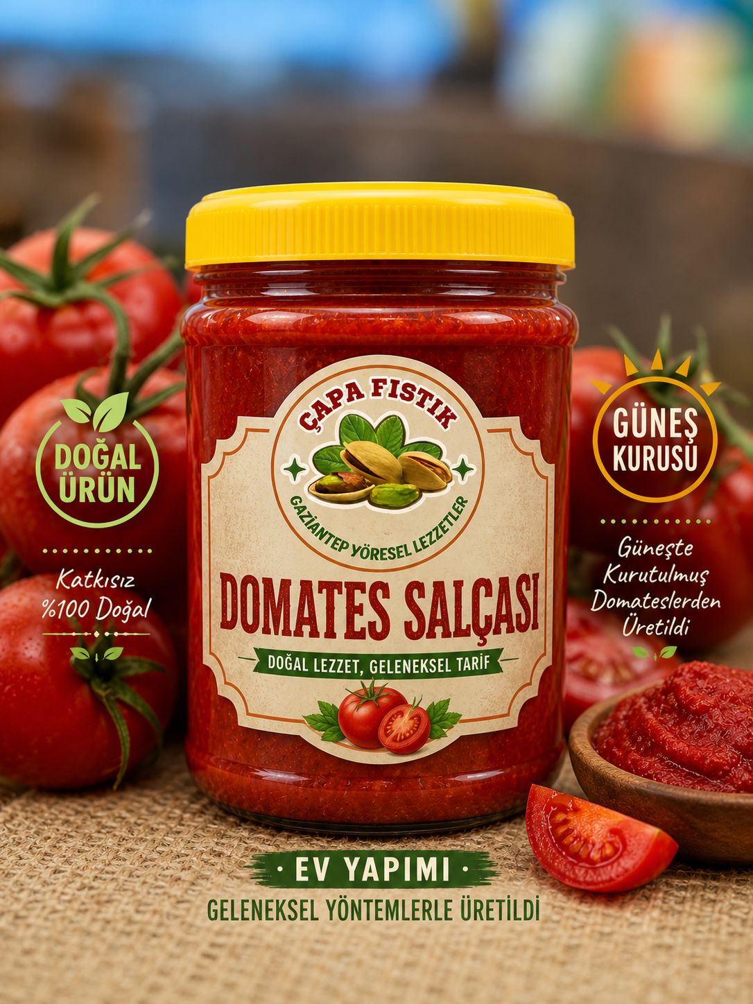 Domates Salçası Ev Yapımı